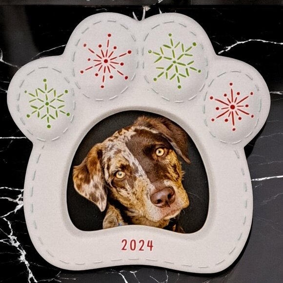 2024 Hallmark Happy Dog Photo Ornament - Picture 6 of 9